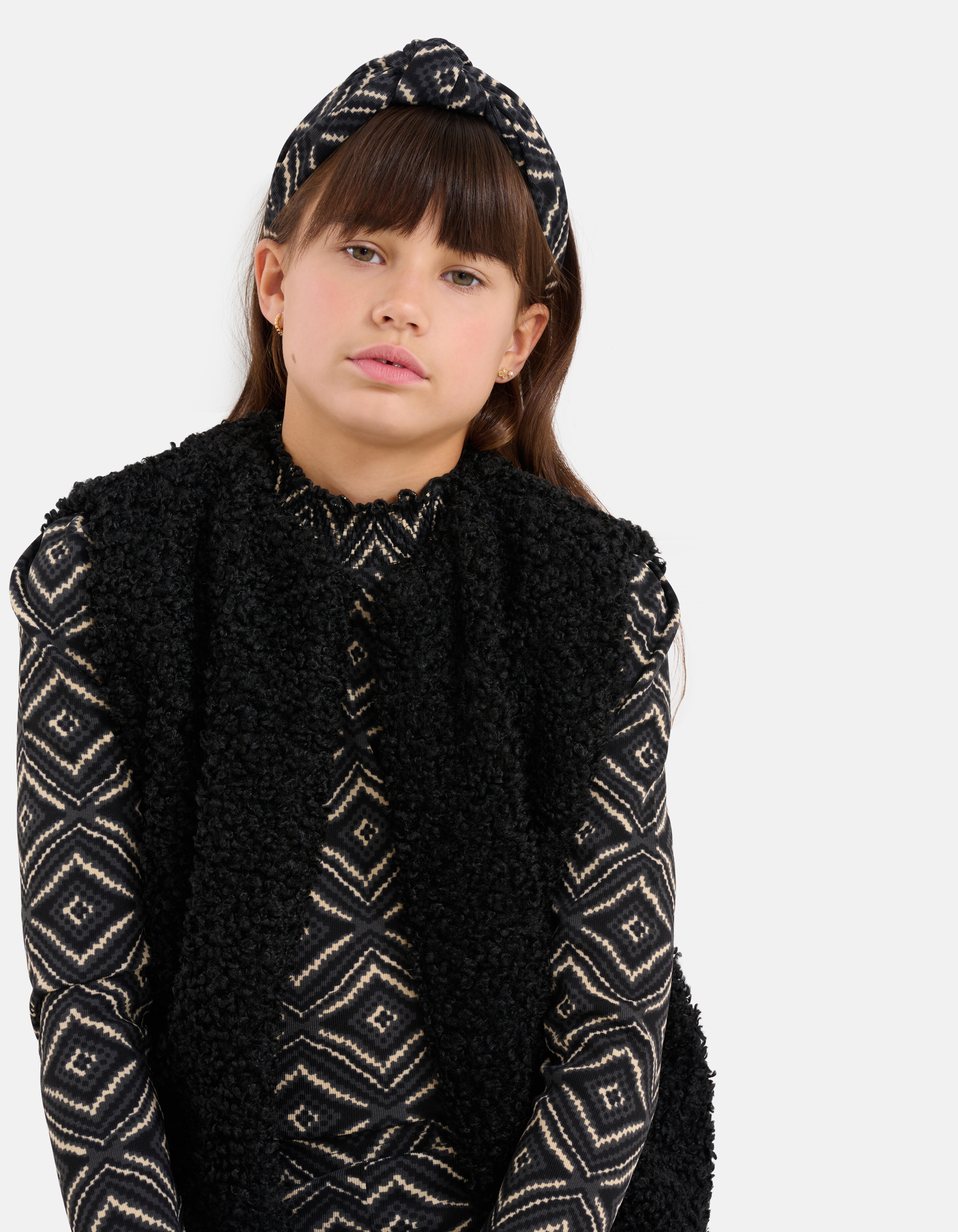 Teddy Gilet Schwarz SHOEBY GIRLS