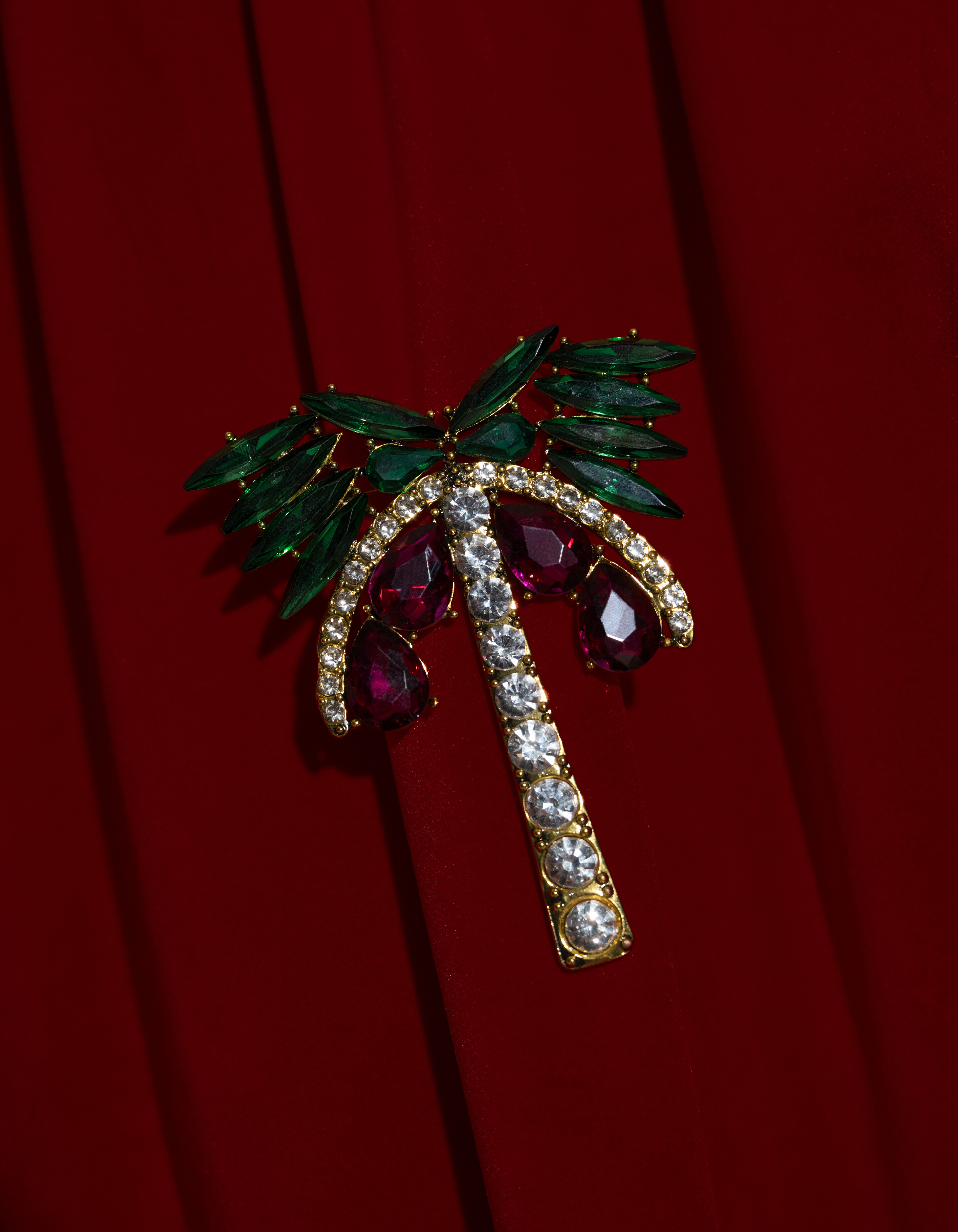 Palmenbrosche Gr&uuml;n von Fred SHOEBY ACCESSOIRES