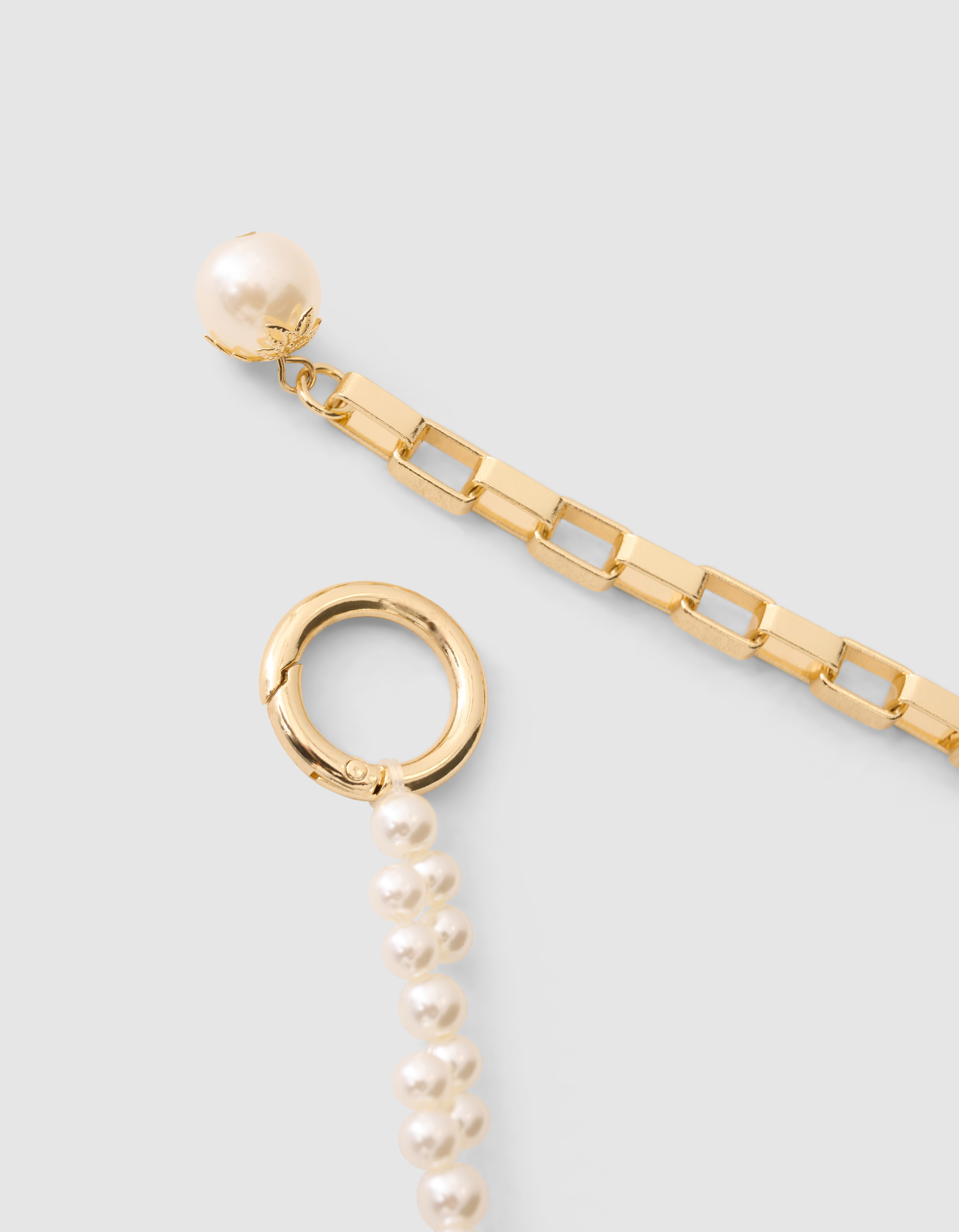 Massive Perlenkette Gold SHOEBY ACCESSOIRES