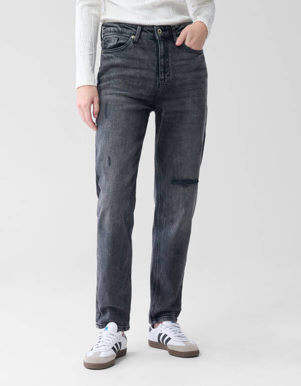 Tapered Fit Jeans Dunkelgrau L29 SHOEBY WOMEN