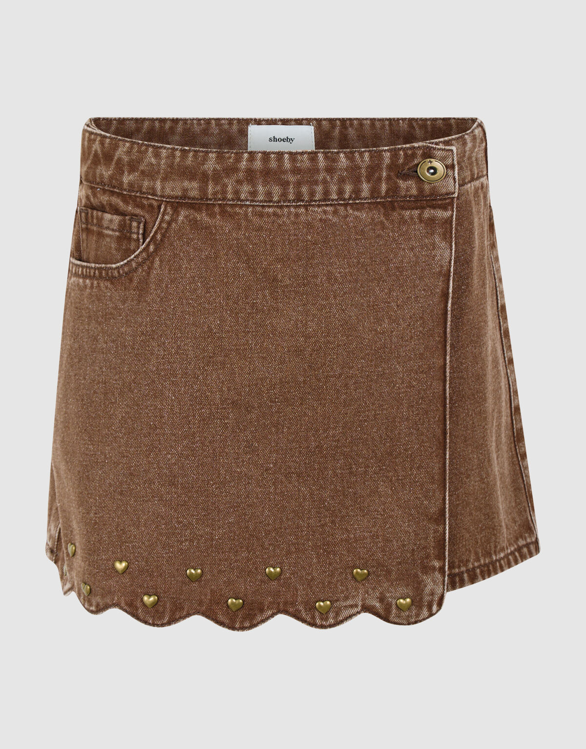 Heart Denim Skort Braun SHOEBY GIRLS