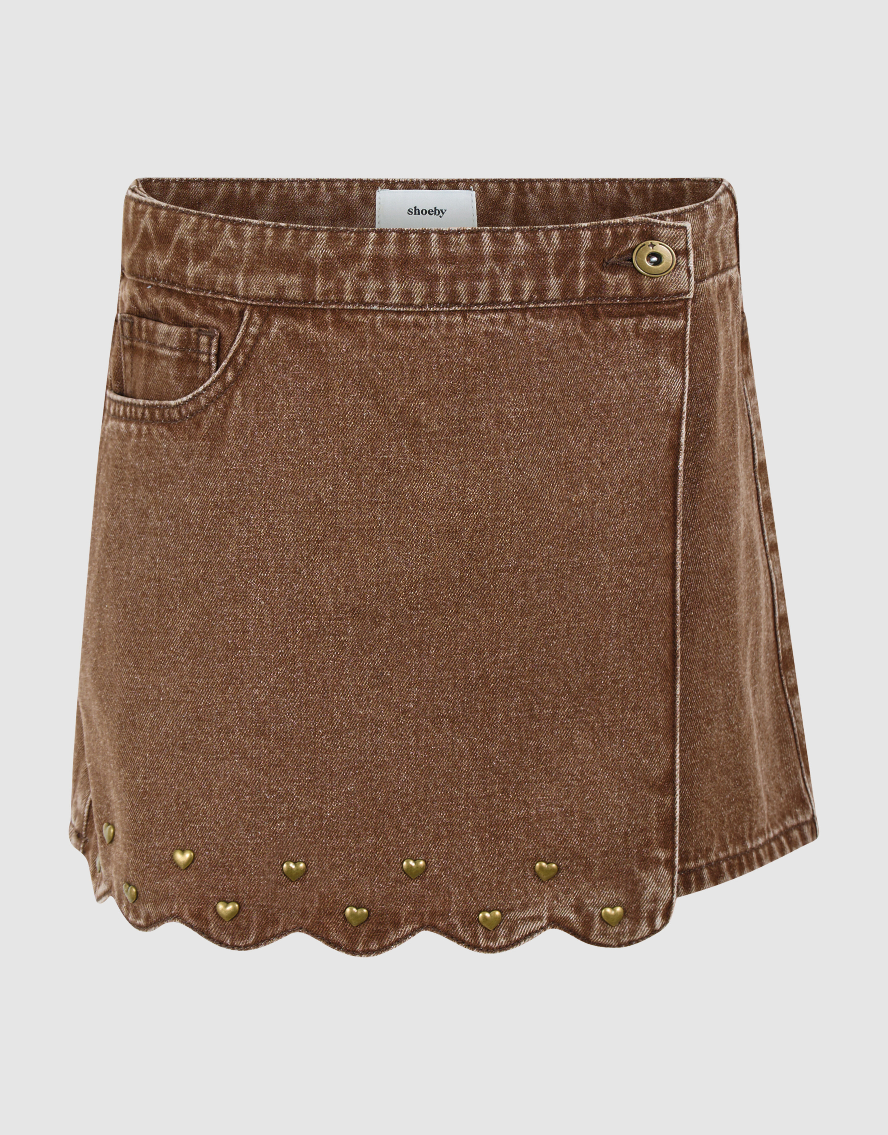 Heart Denim Skort Braun SHOEBY GIRLS