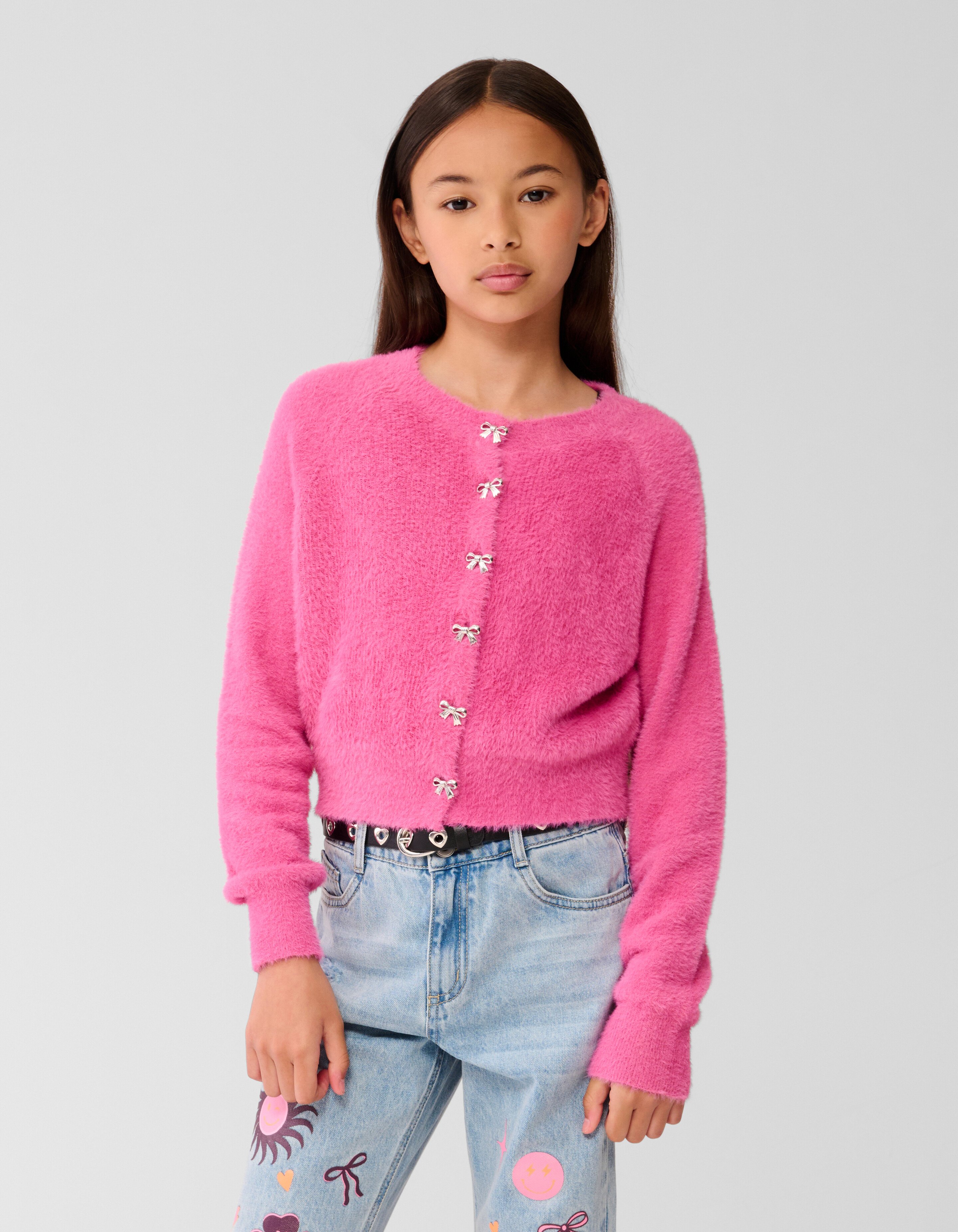Schleife Strickjacke Rosa SHOEBY GIRLS