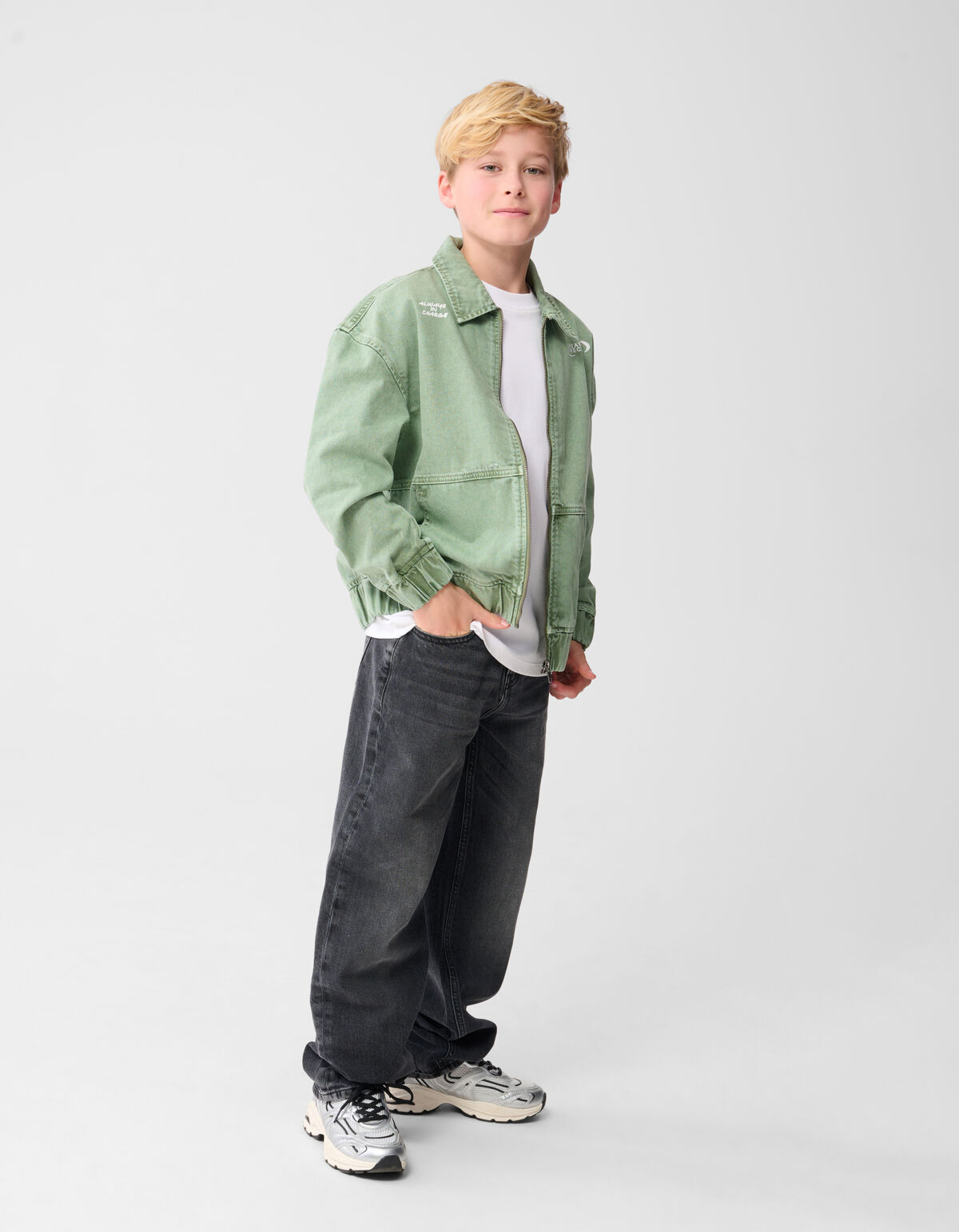 Kreativer Bomber Jack Hellgr&uuml;n SHOEBY BOYS