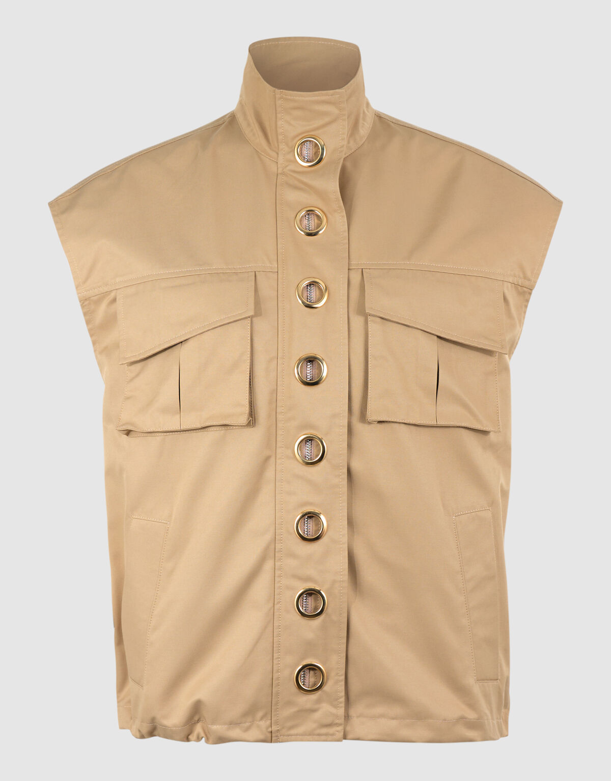 Eyelet Sleeveless Jack Camel SHOEBY WOMEN