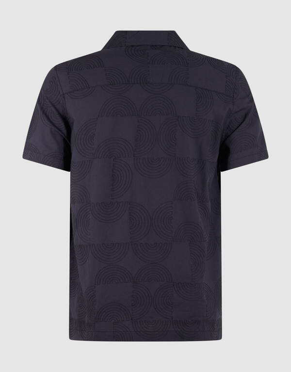 Mehrfach besticktes Hemd Dunkelgrau SHOEBY MEN