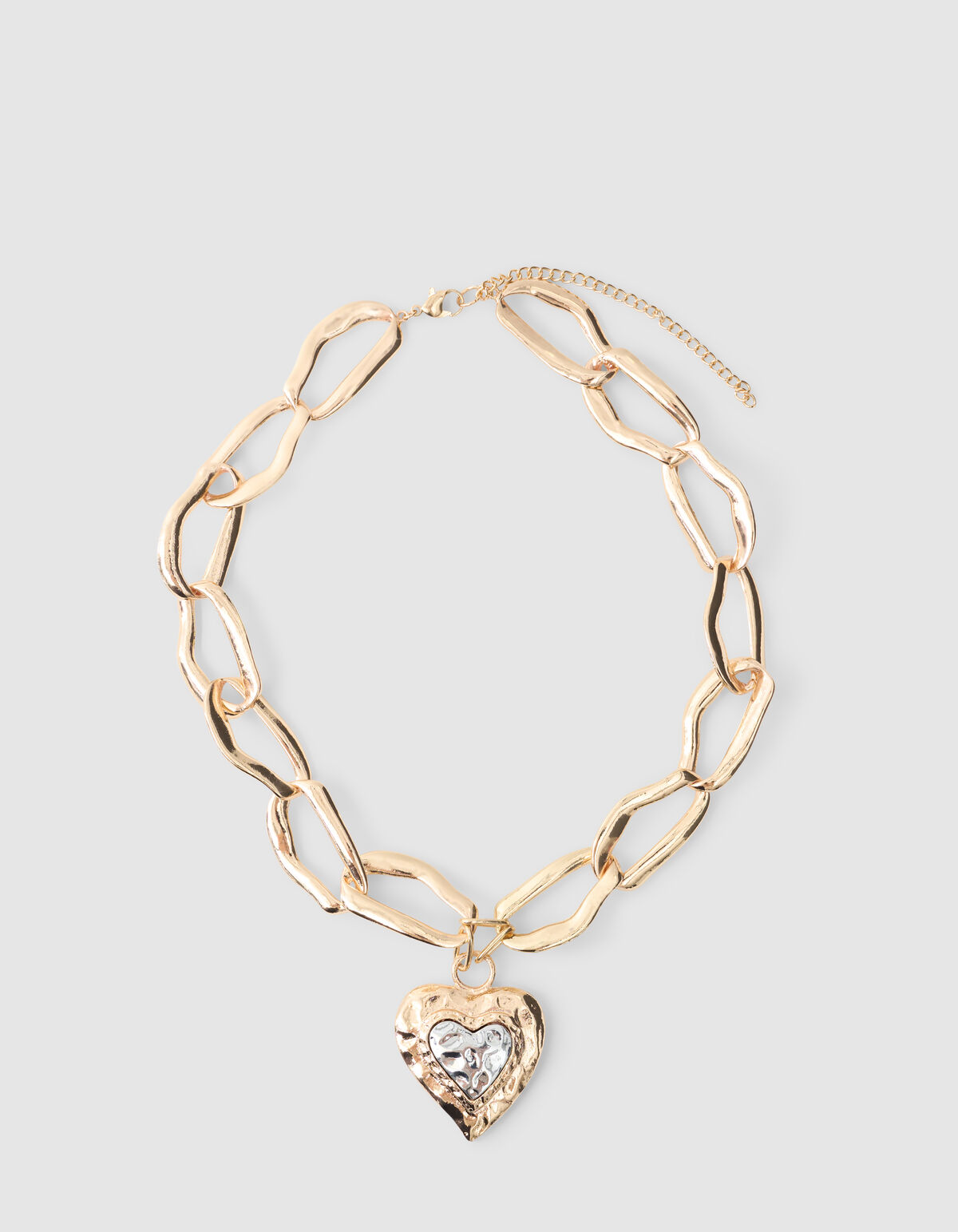 Hammered Heart Kette Gold SHOEBY ACCESSOIRES