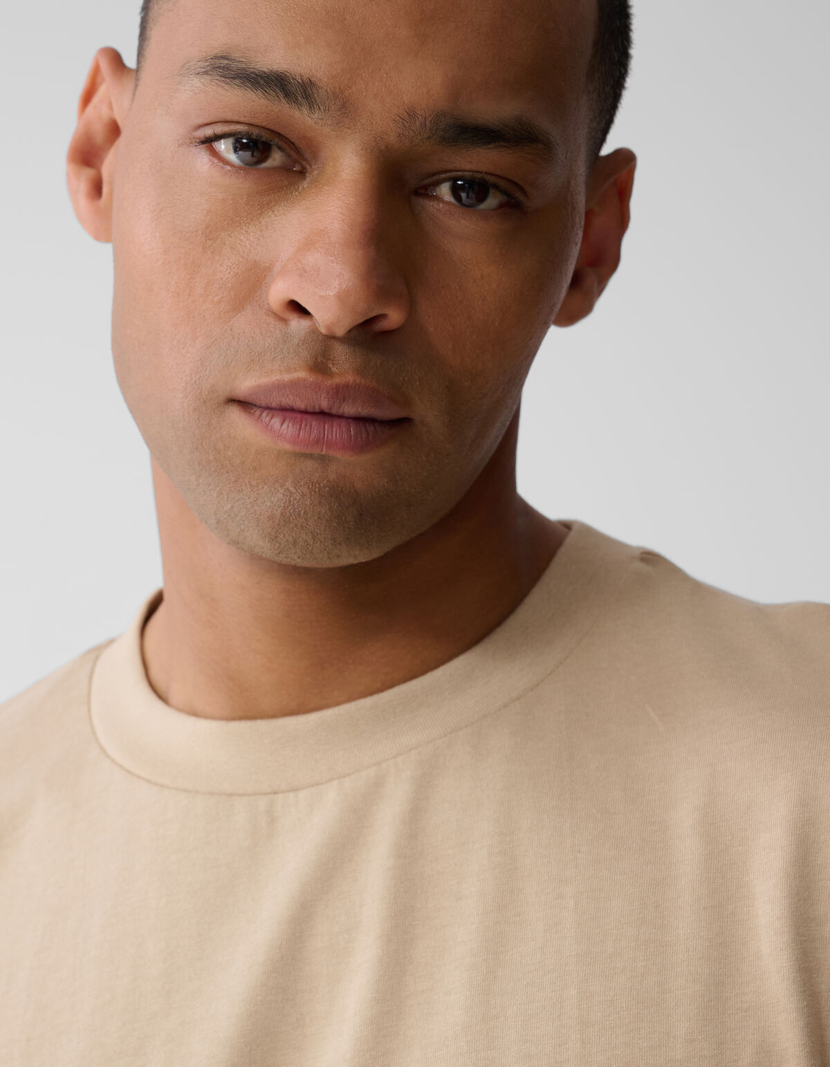 Text Kunstwerk T-shirt Sand SHOEBY MEN