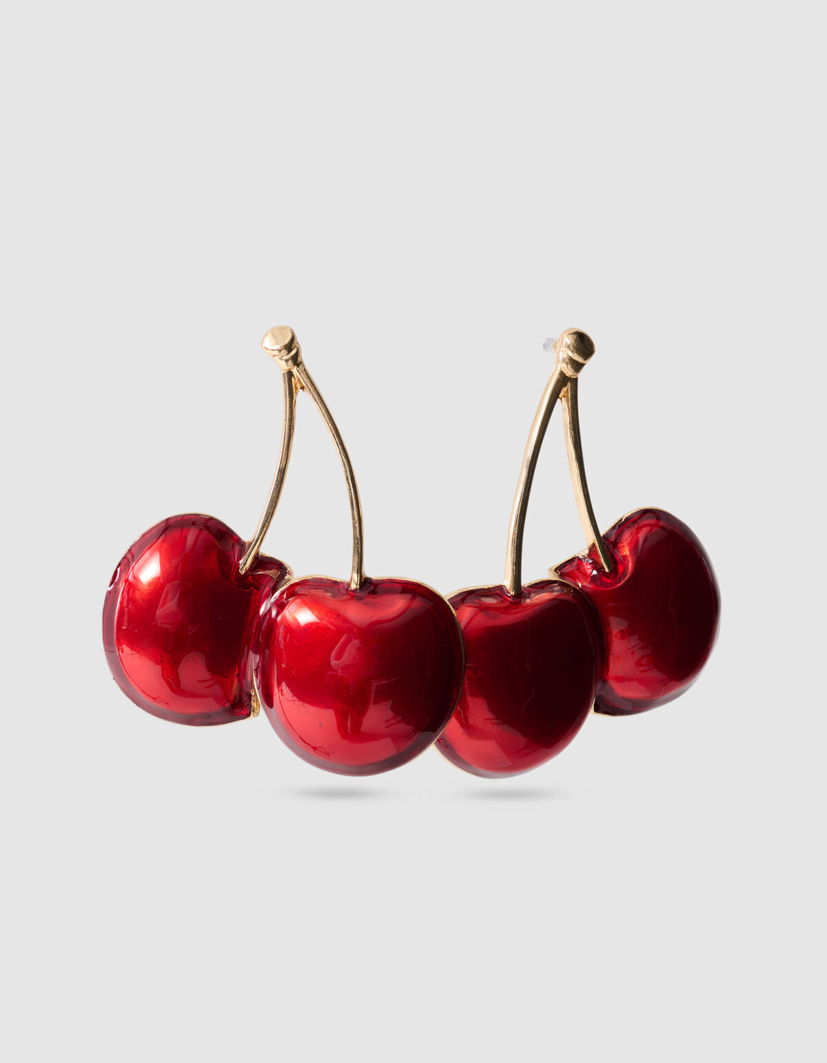 Große Kirschen-Ohrringe Rot SHOEBY ACCESSOIRES