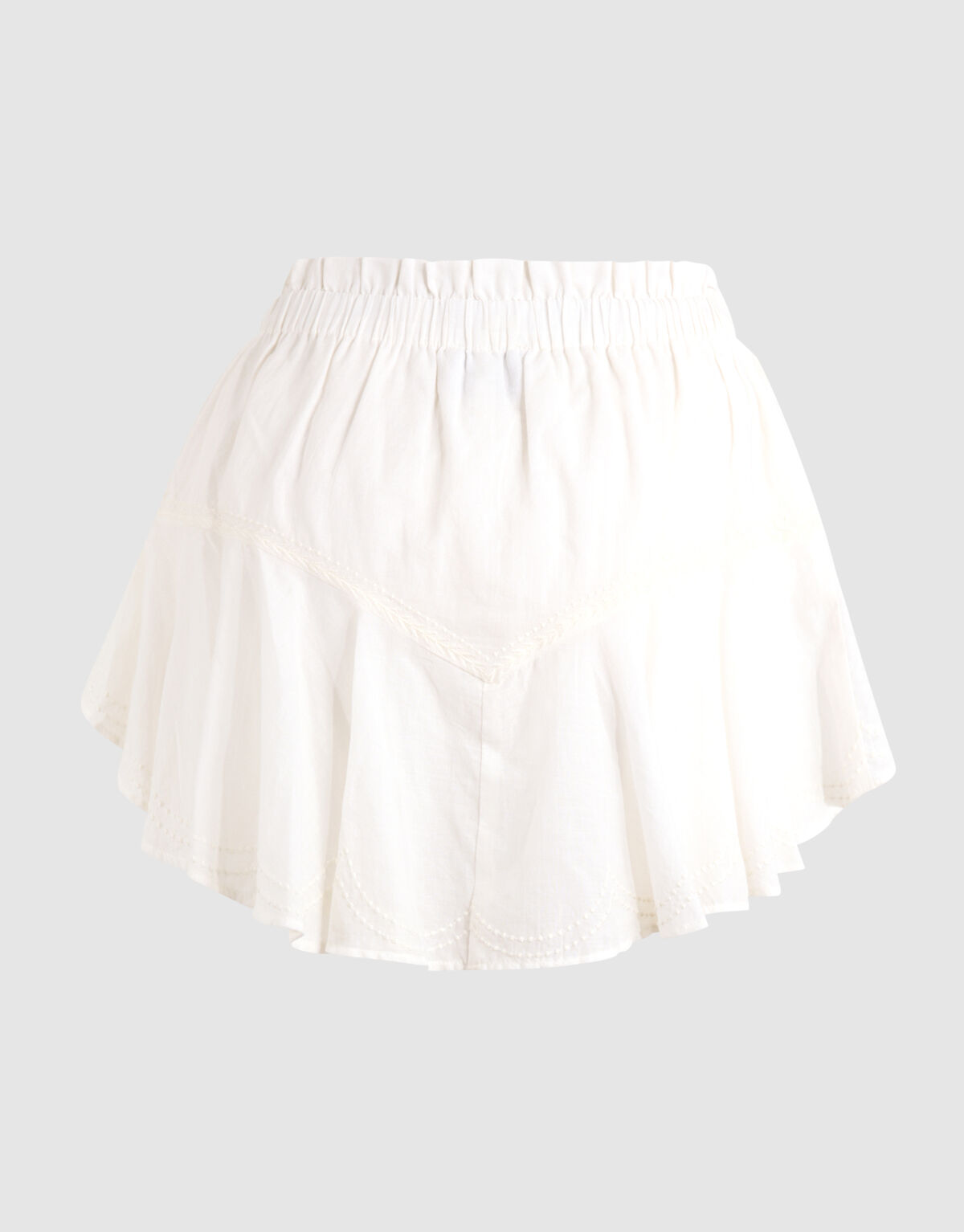Rüschen-Skort Weiß SHOEBY WOMEN