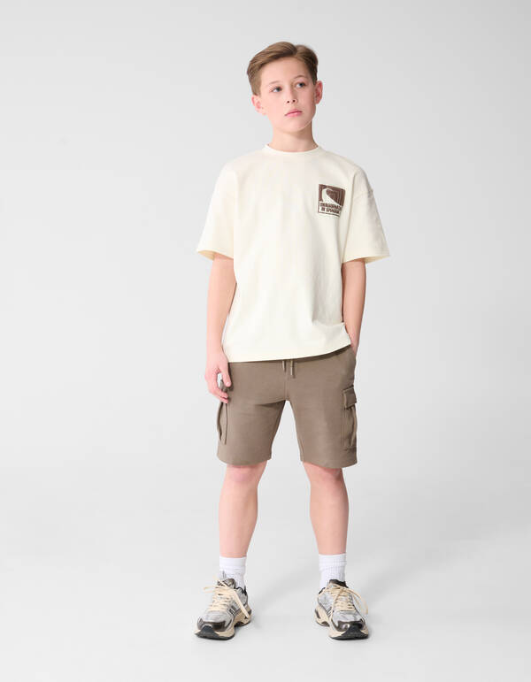 Spiaggia Artwork T-Shirt Gebrochen Wei&szlig; SHOEBY BOYS