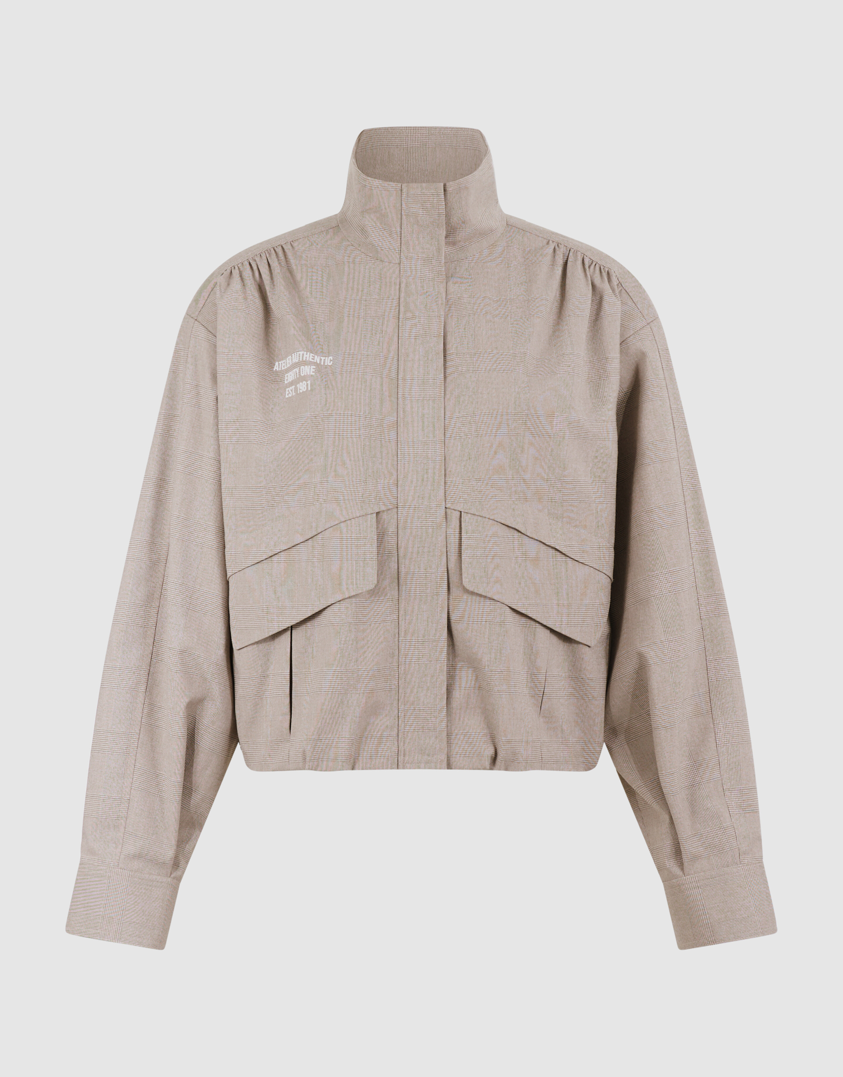 Karo Bomberjacke Hellgrau SHOEBY WOMEN