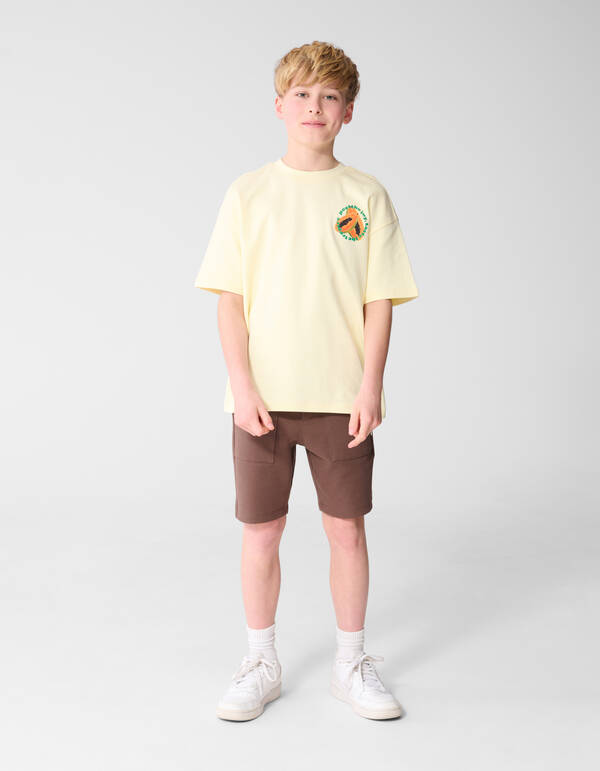 Papaya Kunst T-Shirt Hellgelb SHOEBY BOYS