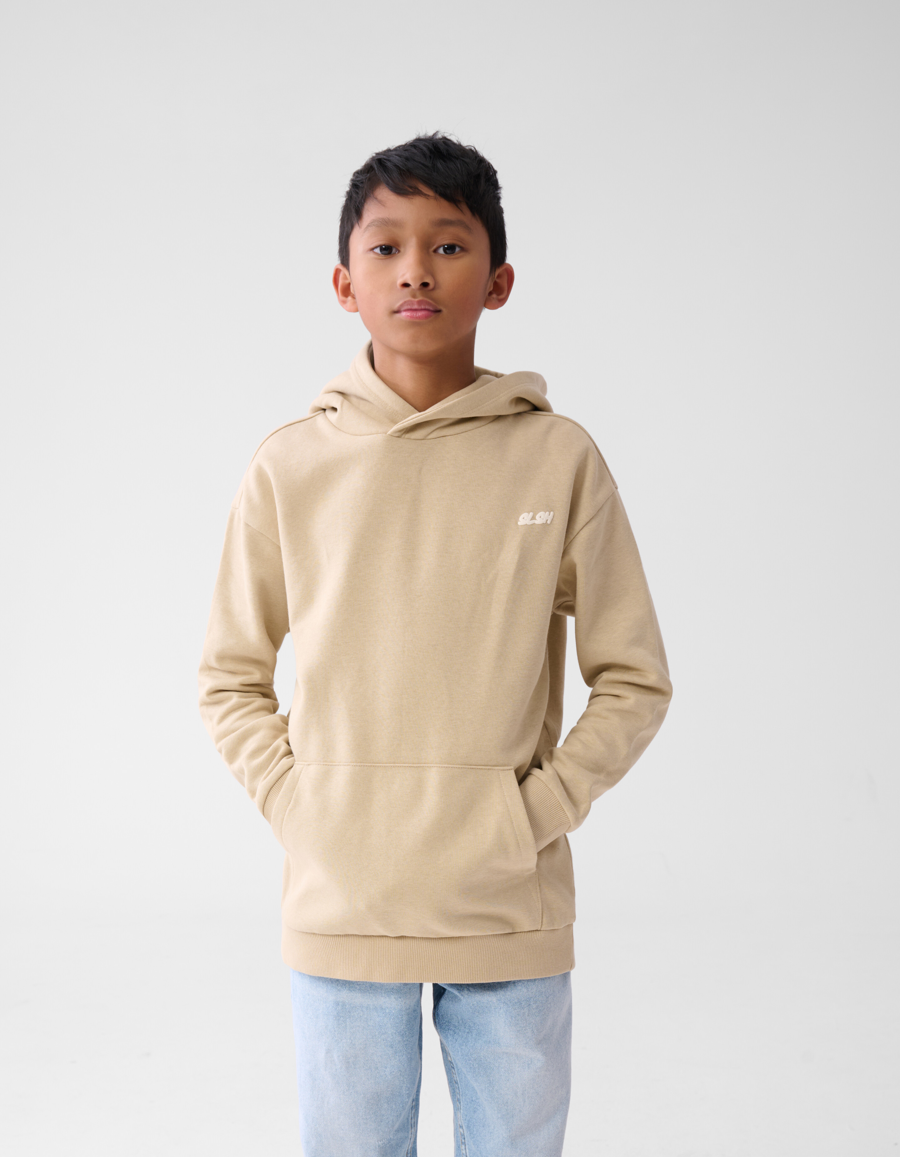 Basic Text Hoodie Sand SHOEBY BOYS