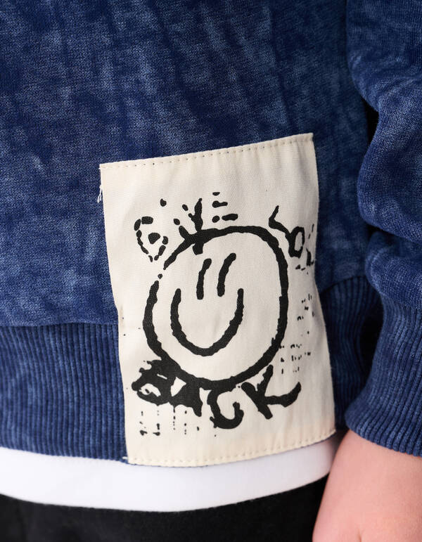 Washed Pullover Blau SHOEBY BOYS