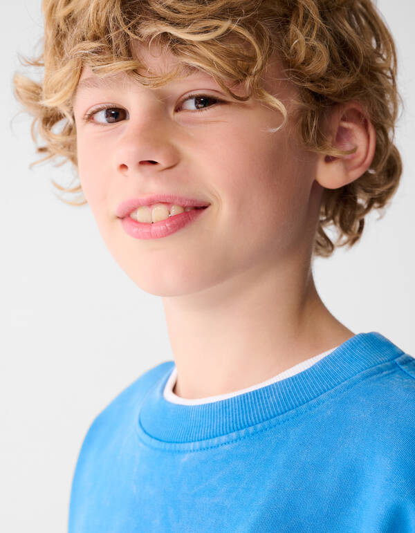 Fear None Artwork Pullover Blau SHOEBY BOYS