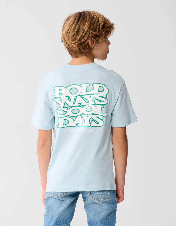 Bold Days Artwork T-Shirt Hellblau SHOEBY BOYS