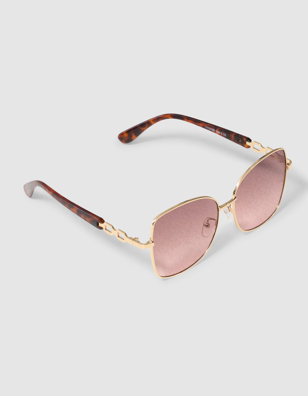 Kleine Ketten-Sonnenbrille Hellbraun SHOEBY ACCESSOIRES