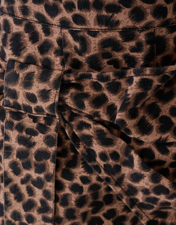 Leoparden-Twill-Skort Braun SHOEBY GIRLS