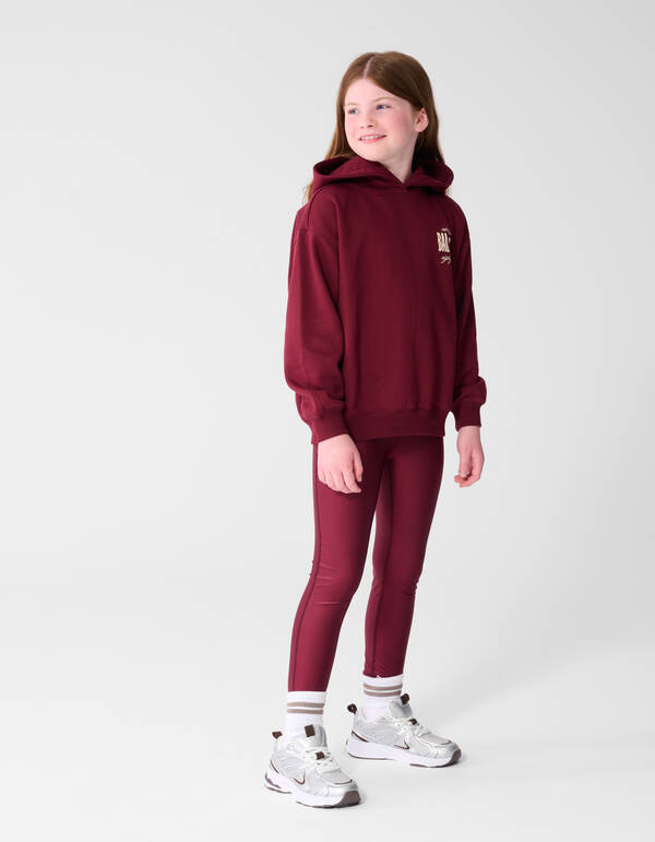 Gl&auml;nzende Leggings Dunkelrot SHOEBY GIRLS