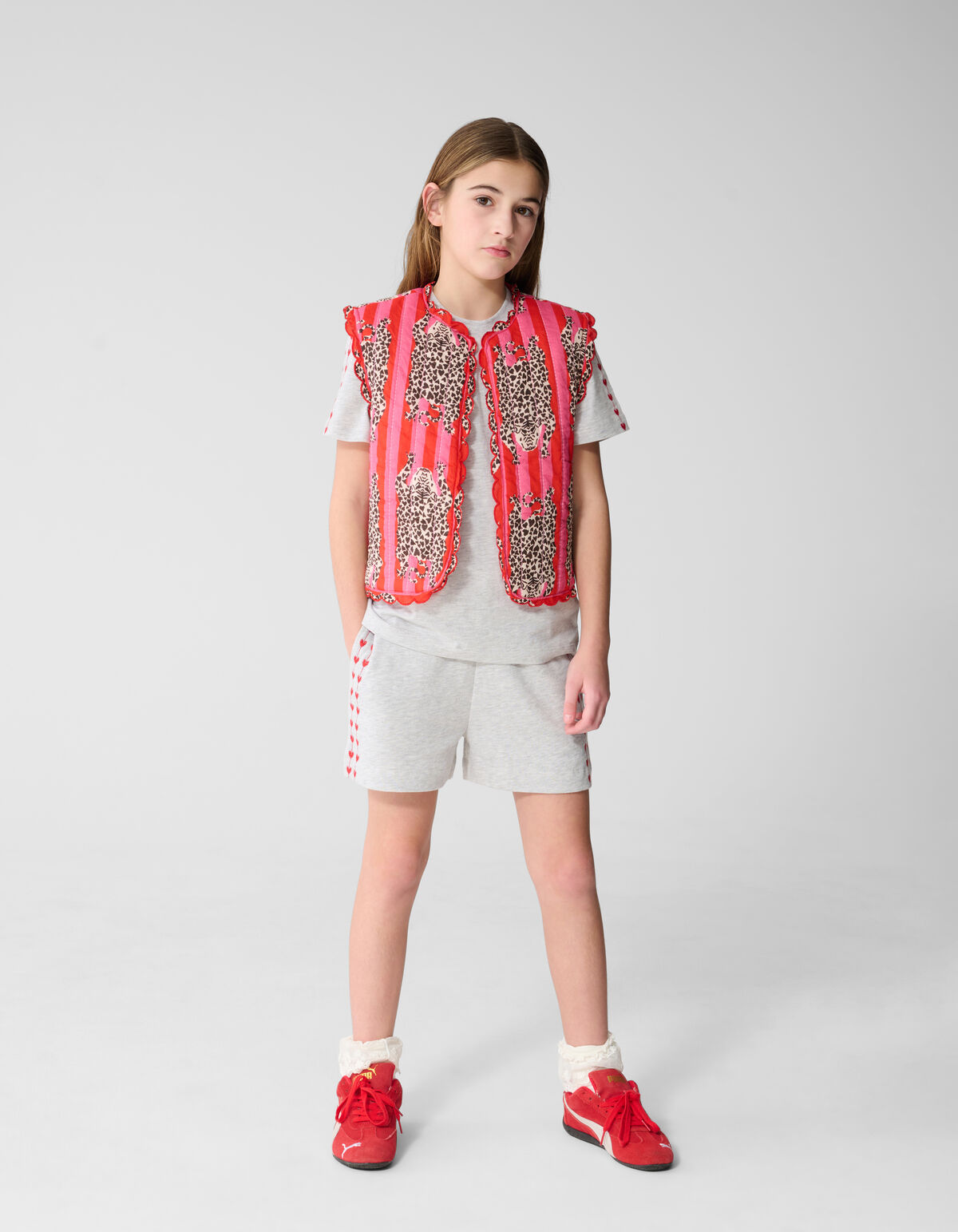 Gesteppte Leopardenweste Rosa SHOEBY GIRLS