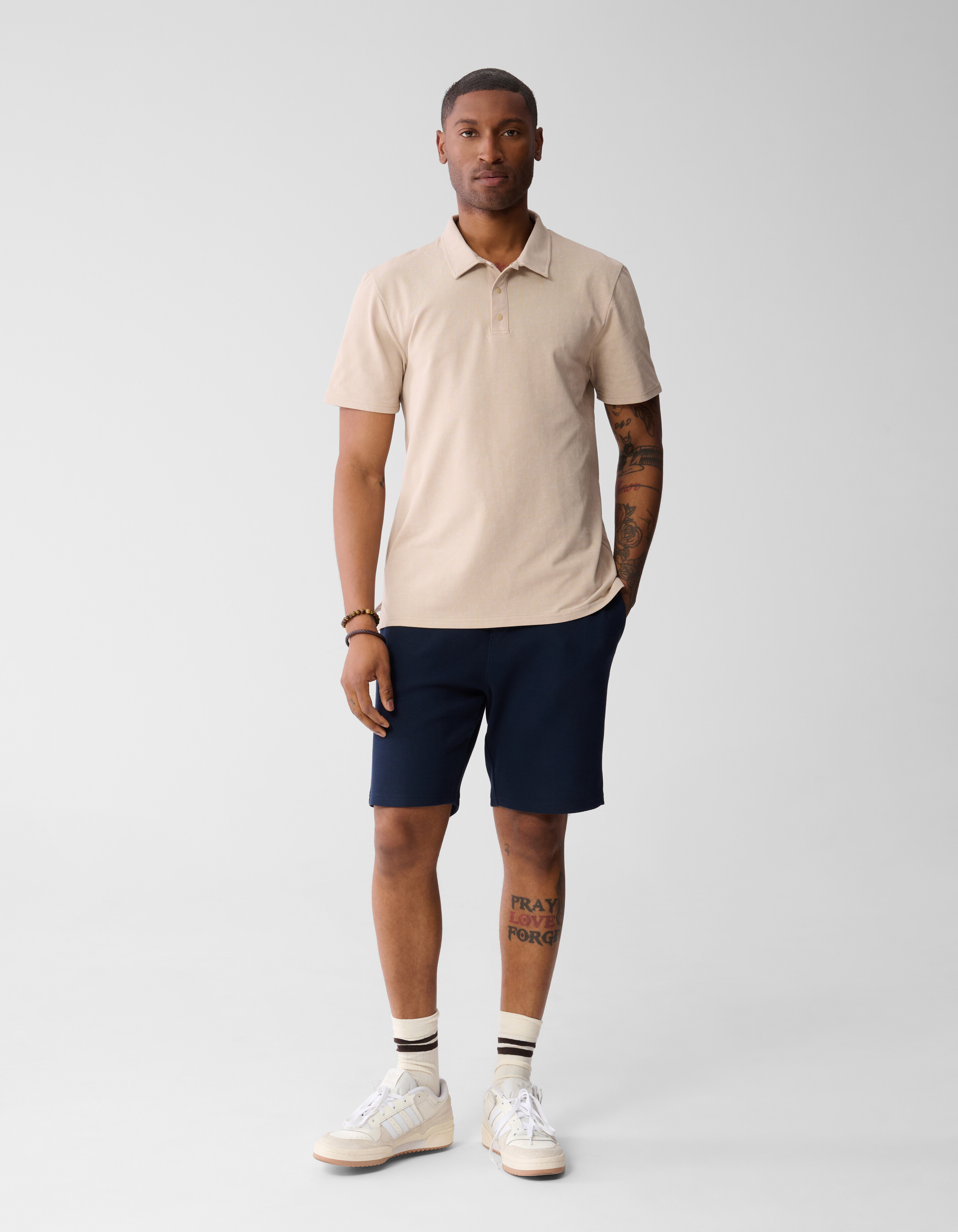 Bedrucktes Polo Sand SHOEBY MEN