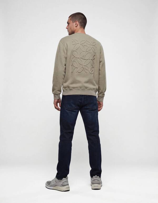 Embroidery Sweater Lichtgroen SHOEBY MEN