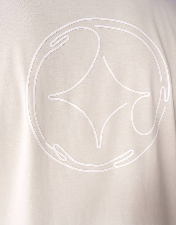 Line-Art-T-Shirt Sand SHOEBY MEN