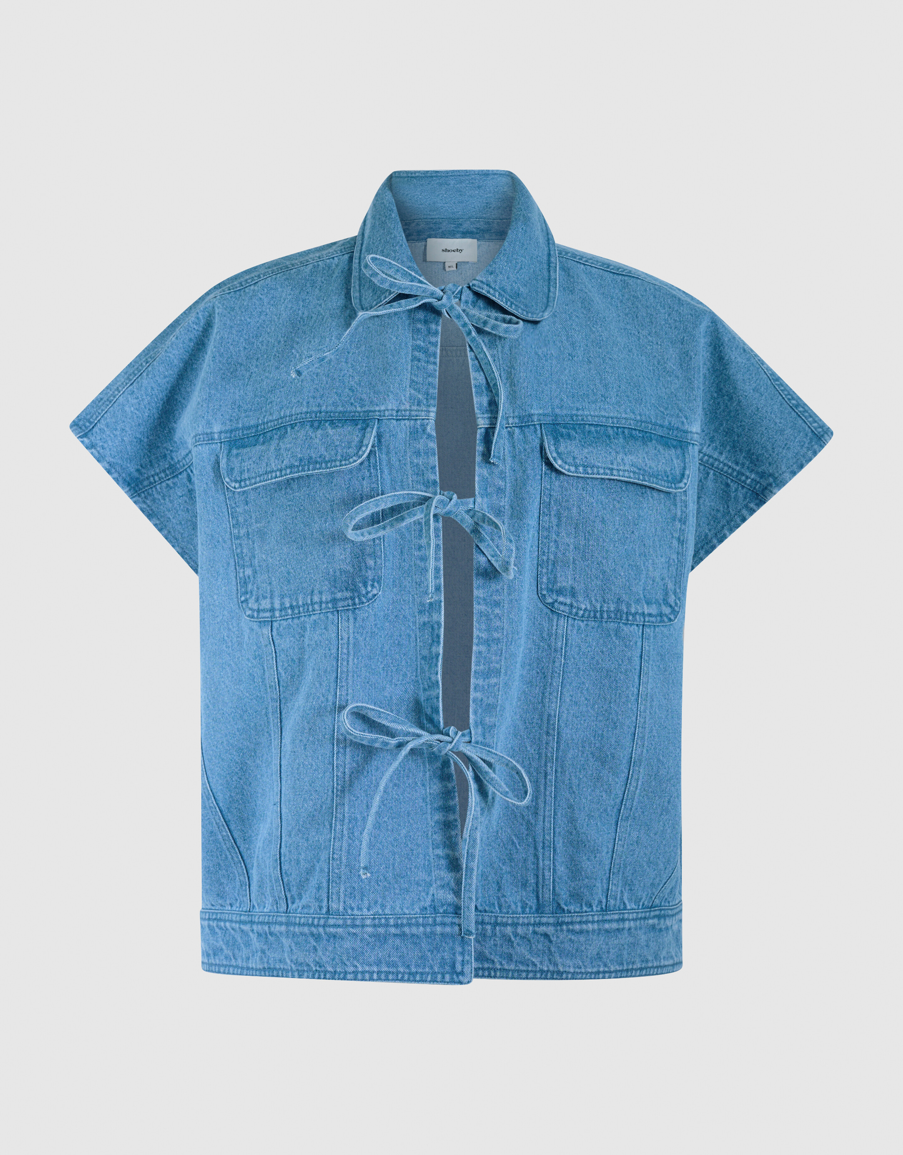 Übergroße Denim-Weste blau SHOEBY WOMEN