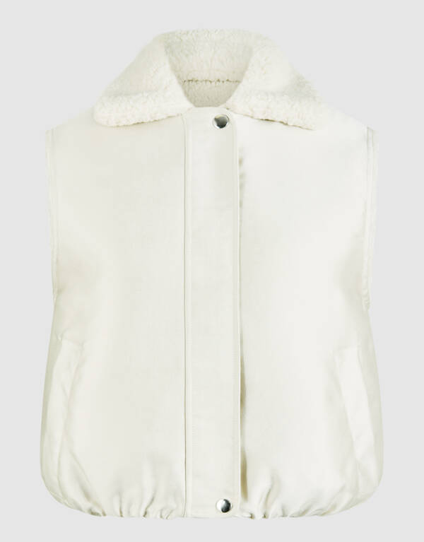 Wendbare Weste in gebrochenem Wei&szlig; von Fred SHOEBY WOMEN