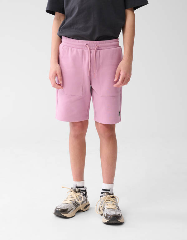 Piqu&eacute;-Label-Short Rosa SHOEBY BOYS