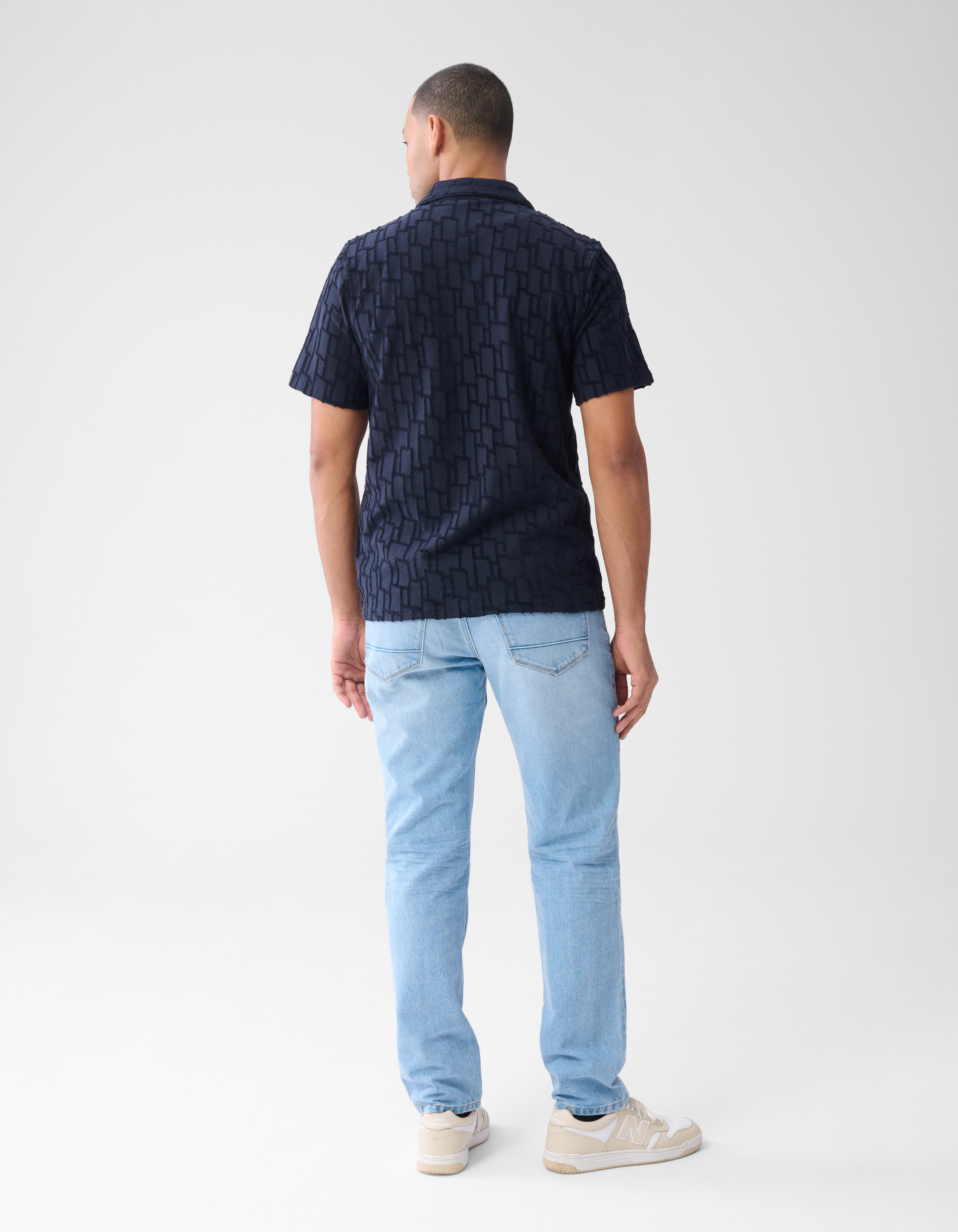 Struktur Hemd Blau SHOEBY MEN