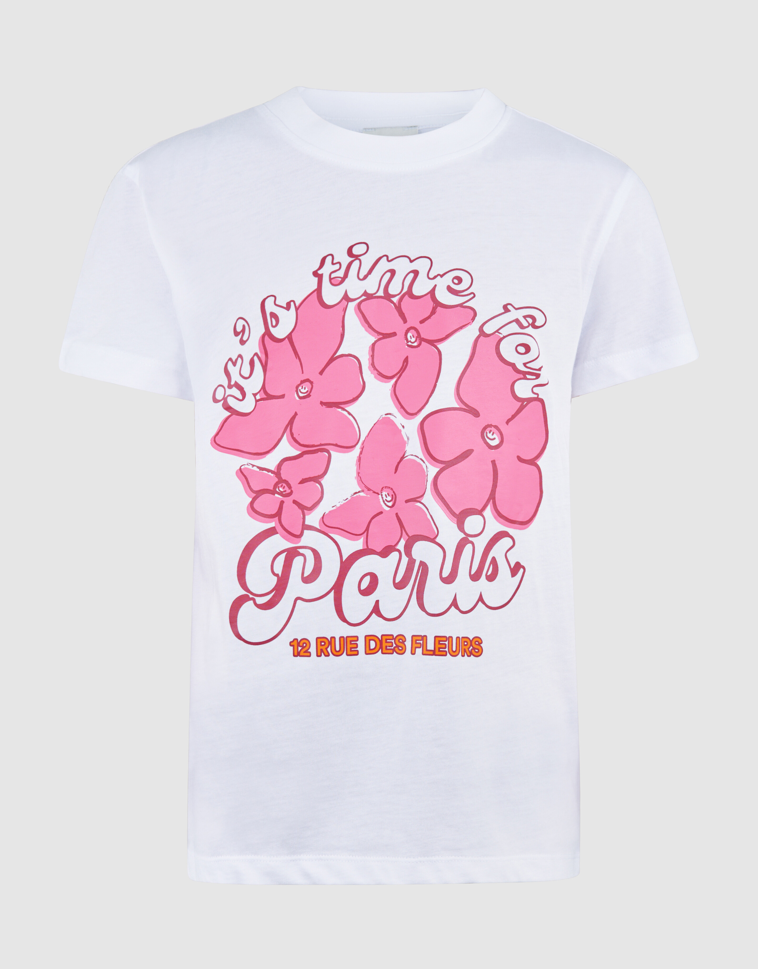 Rue De Fleur Kunst T-Shirt Weiß SHOEBY GIRLS