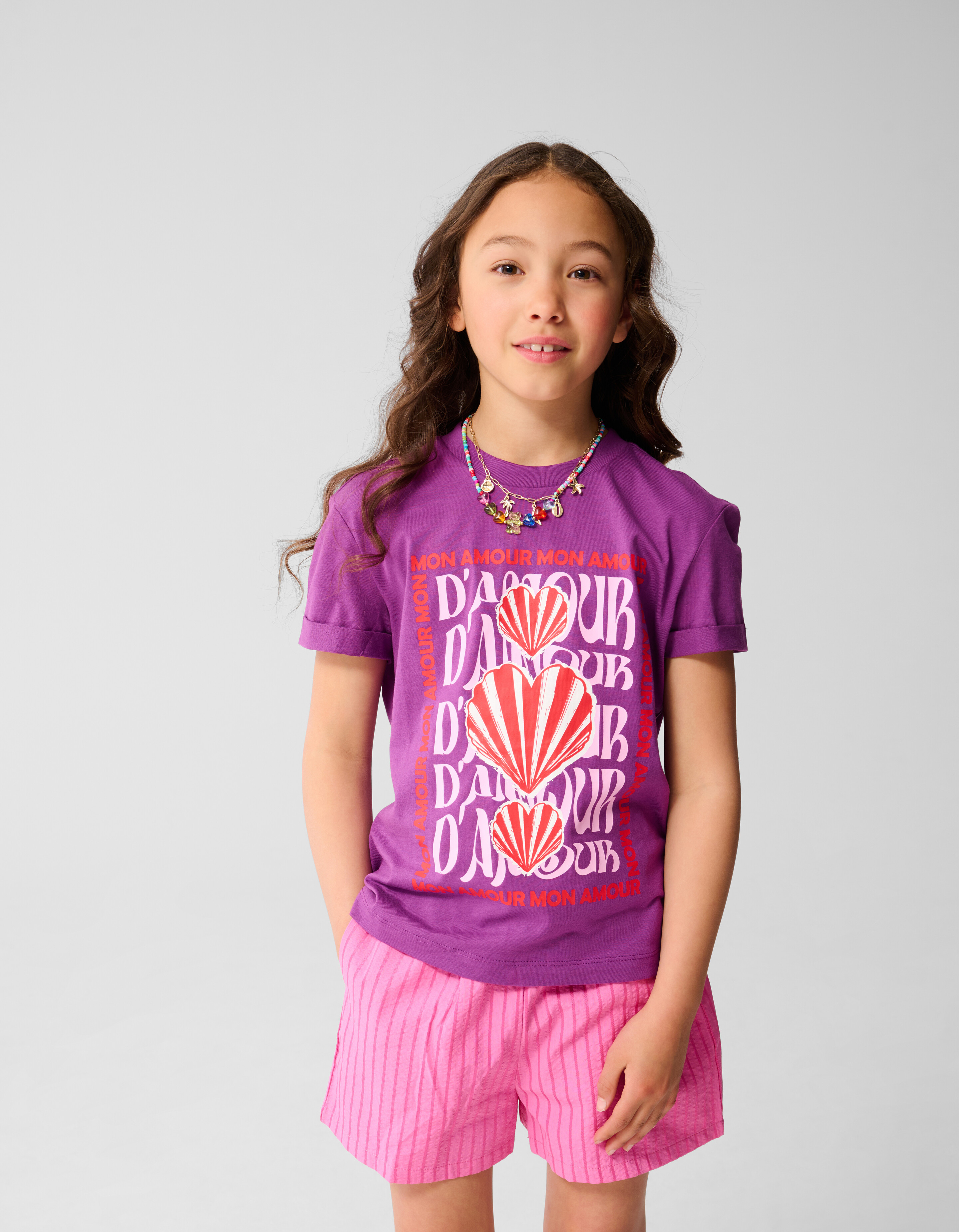 Amour Artwork T-shirt Lila SHOEBY GIRLS