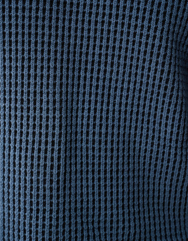 Geflochtener Strickpullover Blau SHOEBY MEN