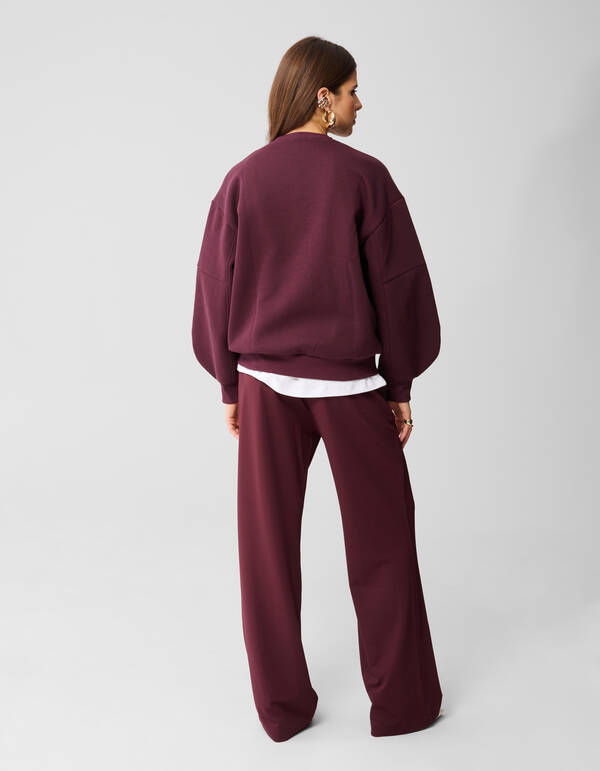 Pullover mit weiten &Auml;rmeln, dunkelrot SHOEBY WOMEN