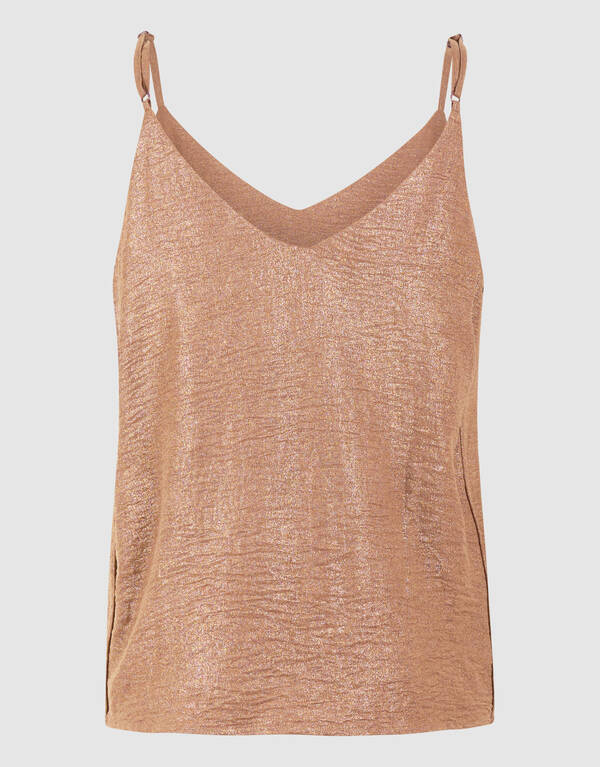 Twist Glitter-Tanktop Braun SHOEBY WOMEN