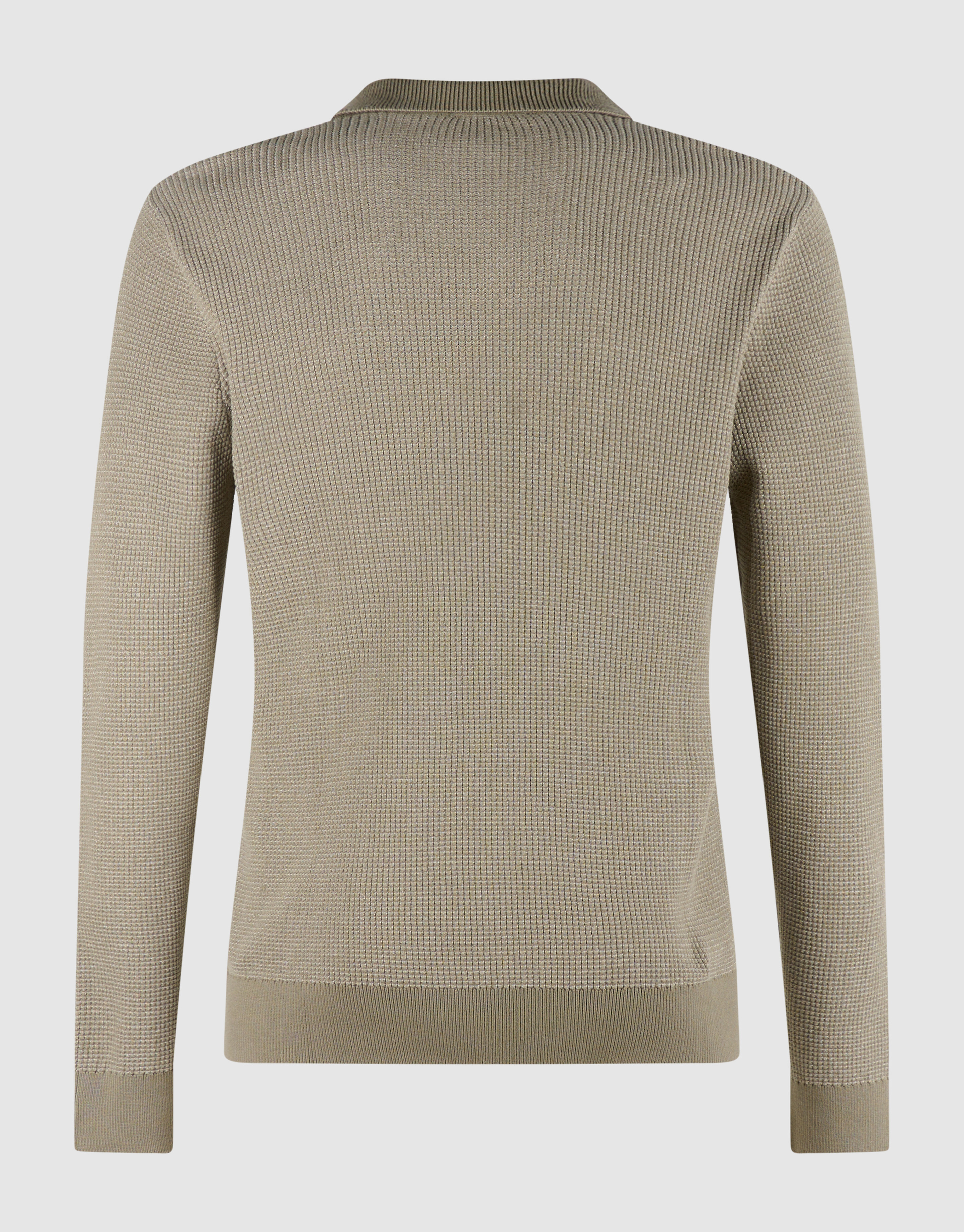 Gestrickter Polo-Pullover Gr&uuml;n SHOEBY MEN