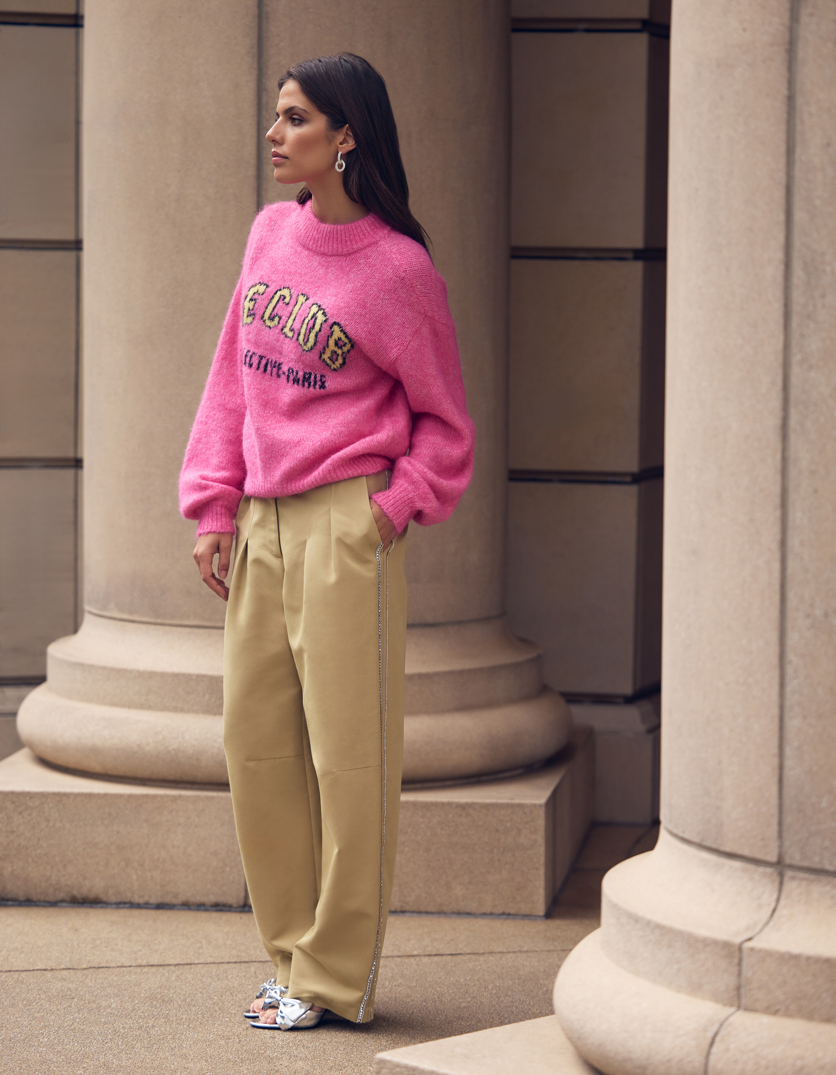 Strass Barrel Fit Hose Camel SHOEBY WOMEN