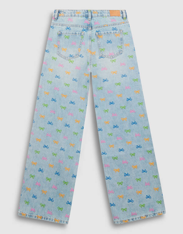 Strik Wide Leg Fit Jeans Blau SHOEBY GIRLS