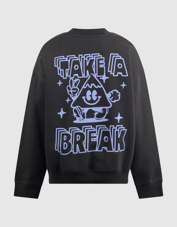 Break Artwork Pullover Dunkelgrau SHOEBY BOYS