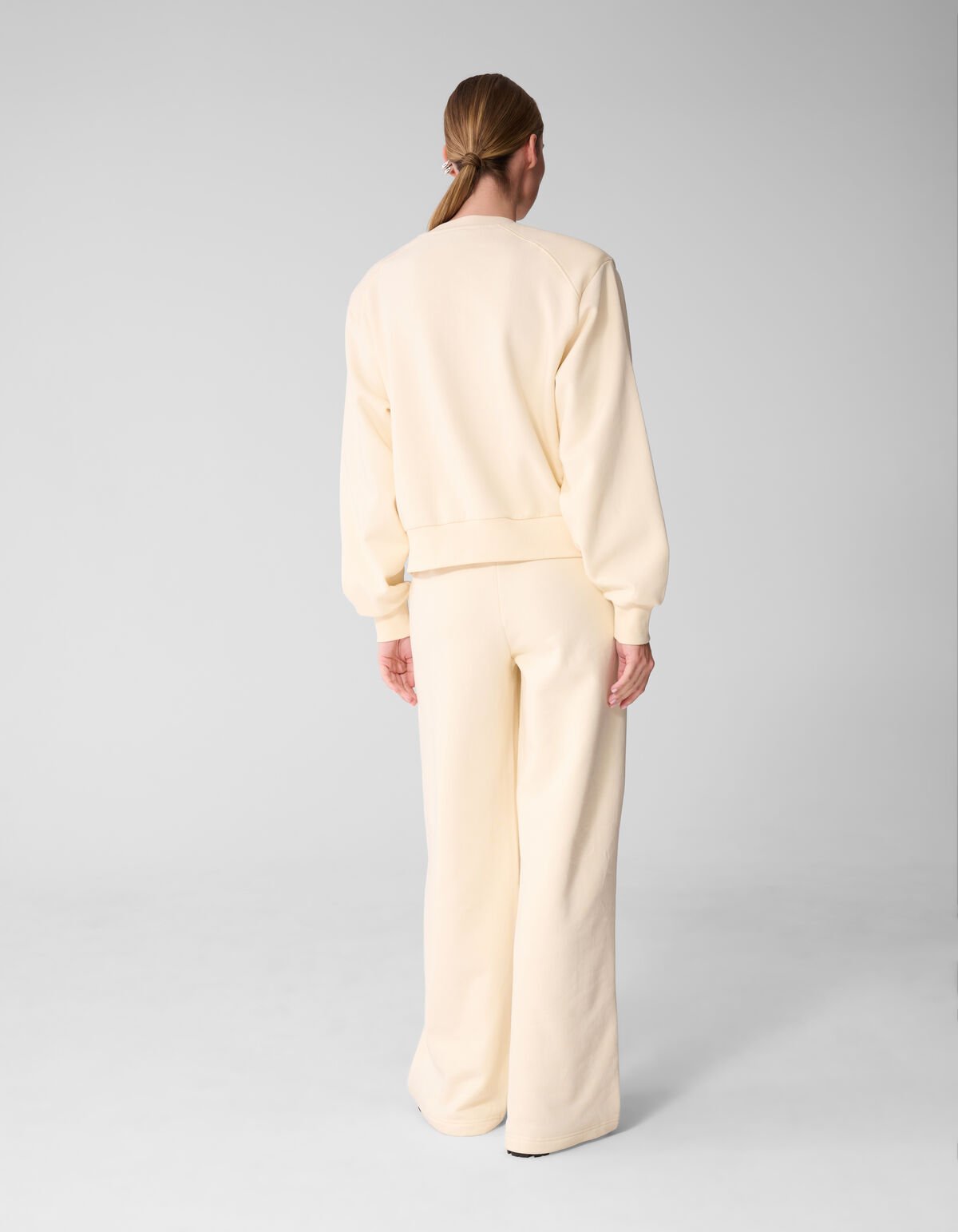 Weit geschnittene Jogginghose in gebrochenem Wei&szlig; SHOEBY WOMEN