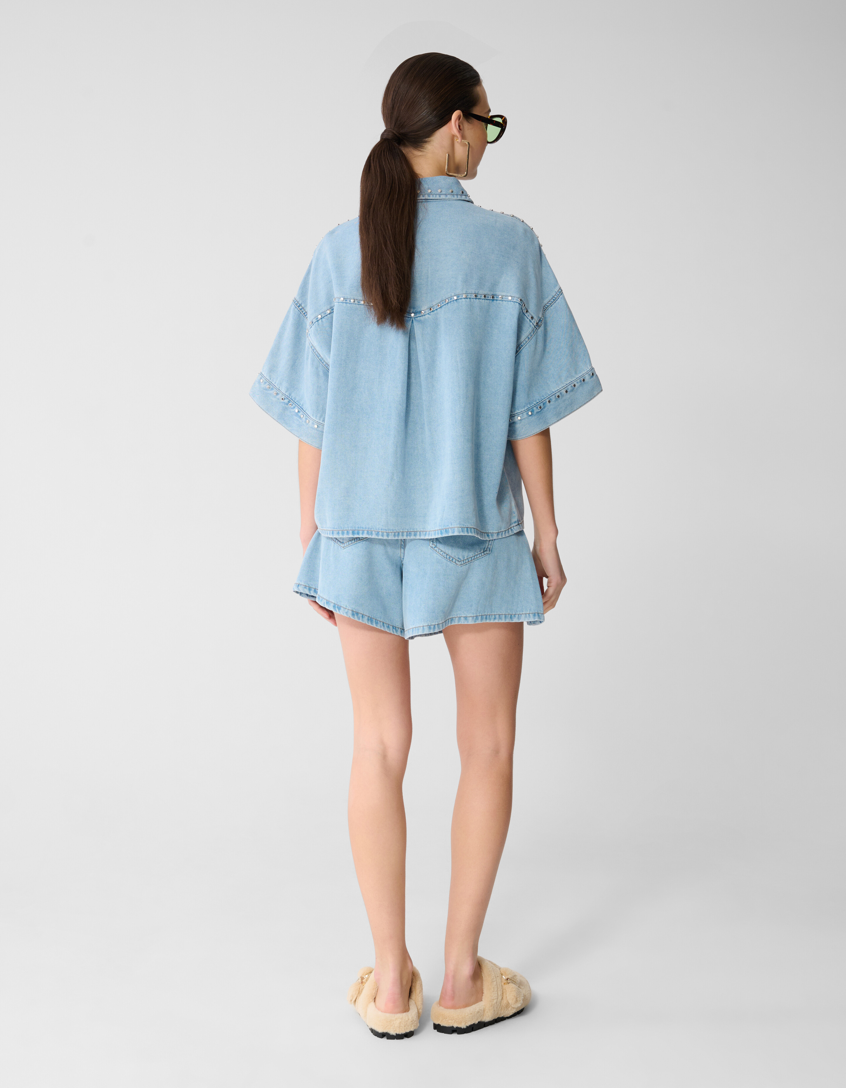 Denim Nieten Shorts Gebleicht SHOEBY WOMEN