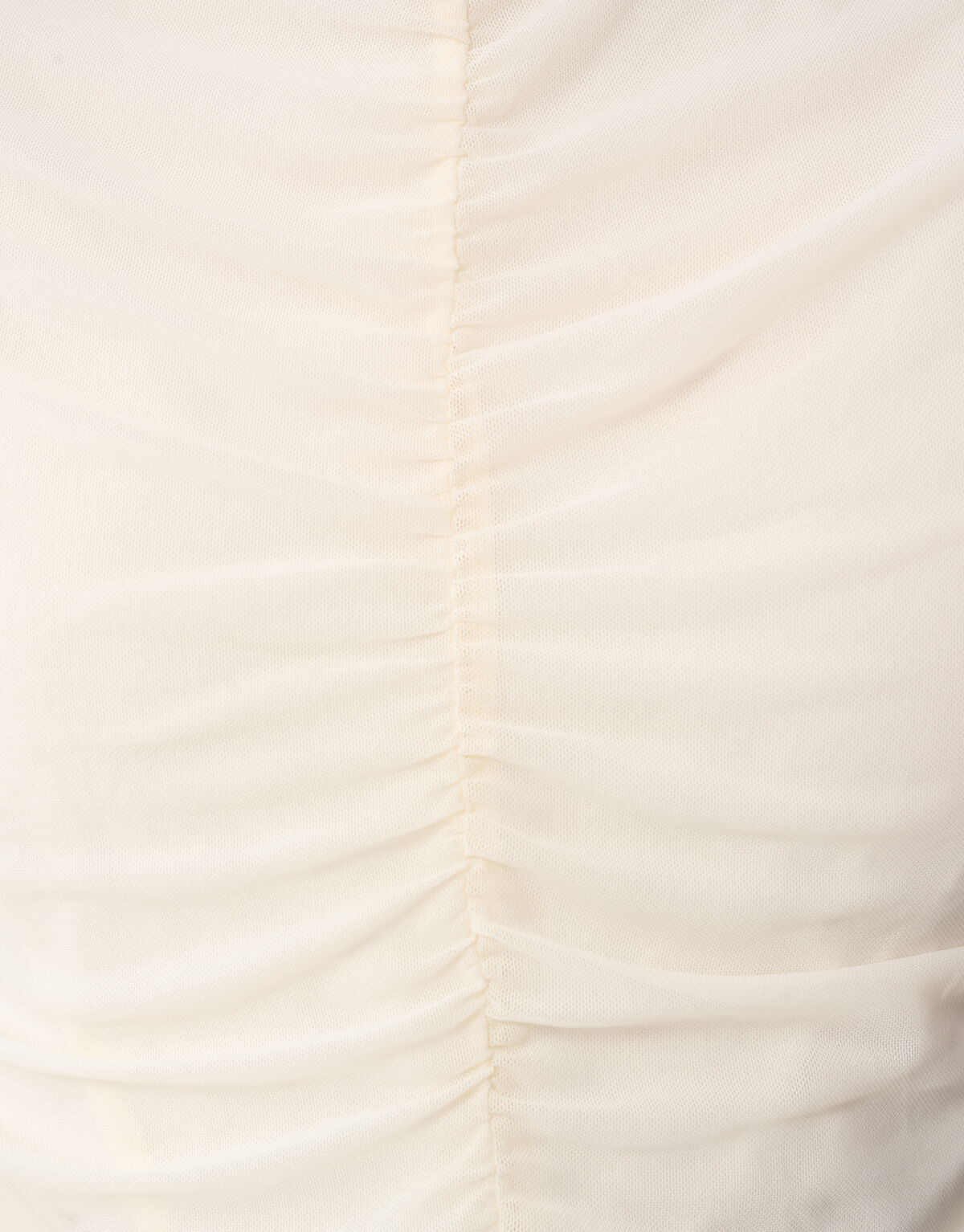 Transparenter Mesh-Top in Cremewei&szlig; SHOEBY WOMEN