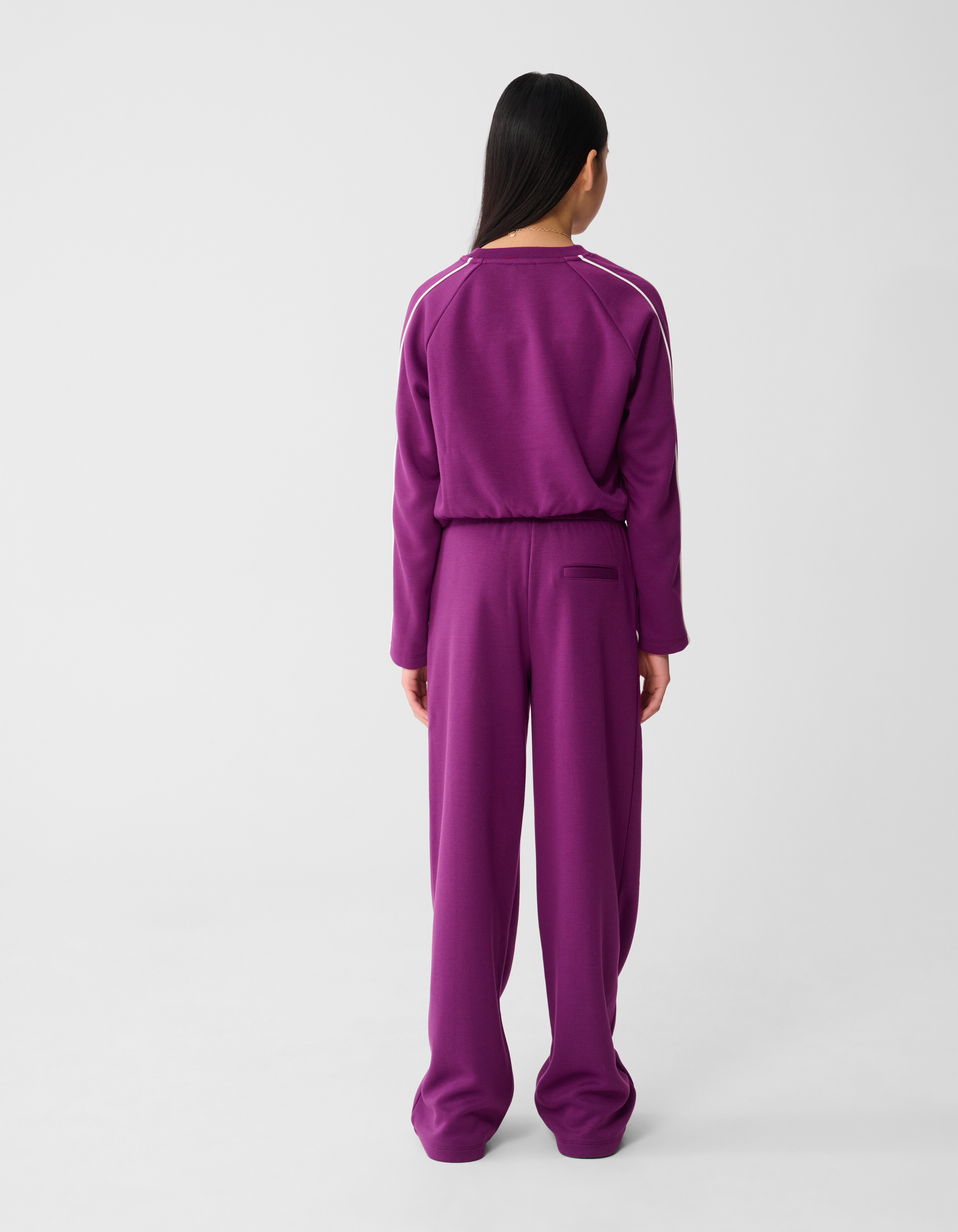 Piping Weitbein-Hose Lila SHOEBY GIRLS