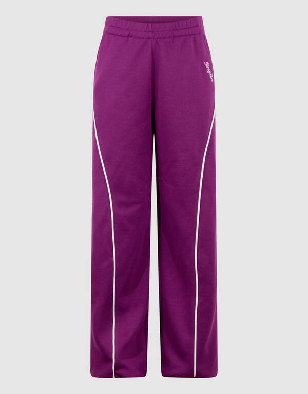 Piping Weitbein-Hose Lila SHOEBY GIRLS