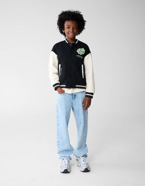 Kick Off Artwork Bomber Schwarz/Wei&szlig; SHOEBY BOYS