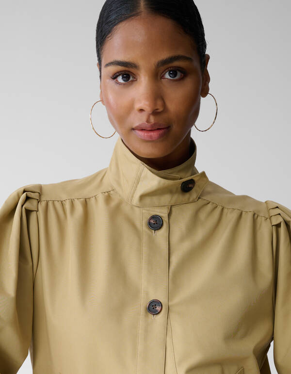 Cropped Trenchcoat Hellbraun SHOEBY WOMEN