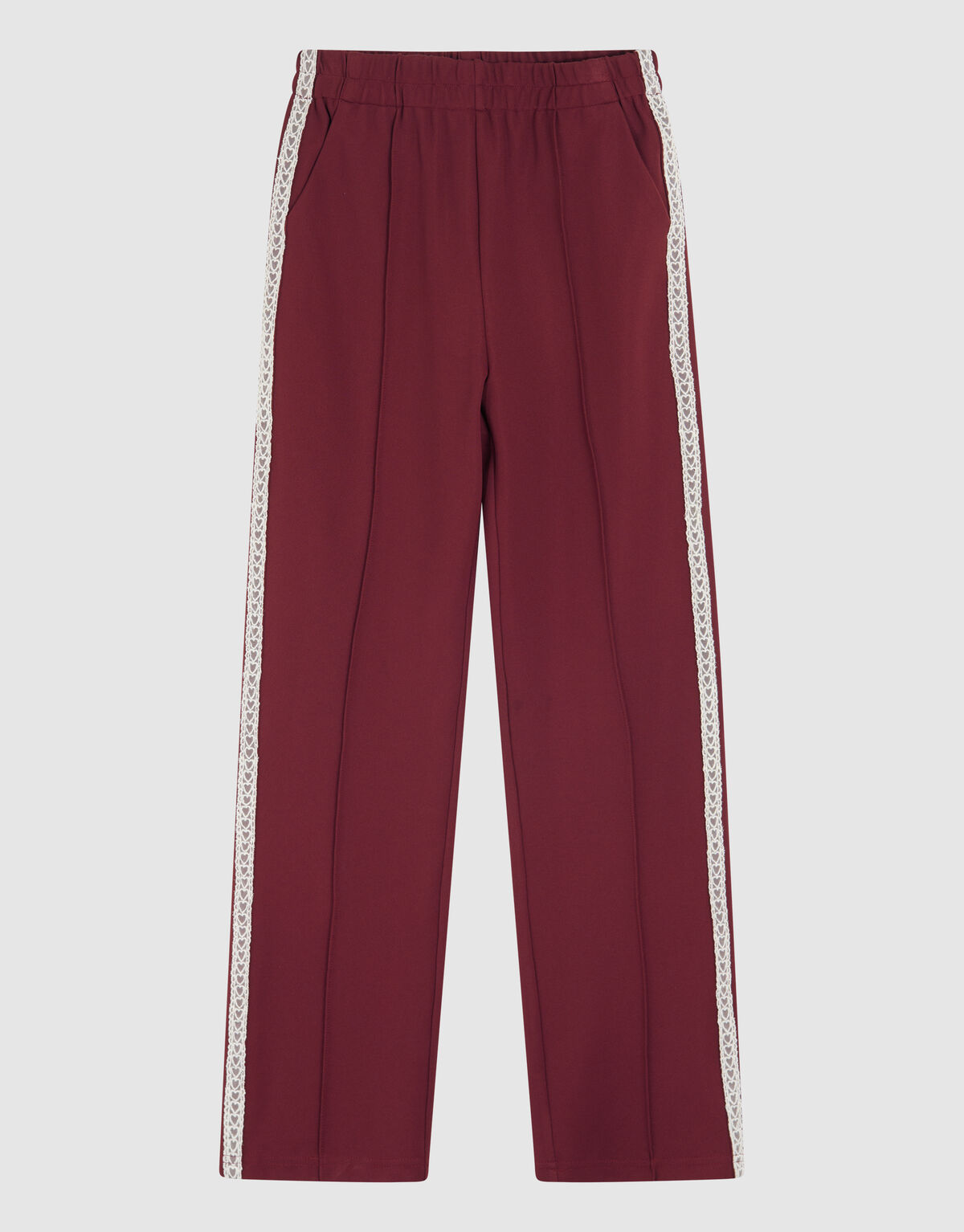 Sportliche Hose mit weitem Bein Dunkelrot SHOEBY GIRLS