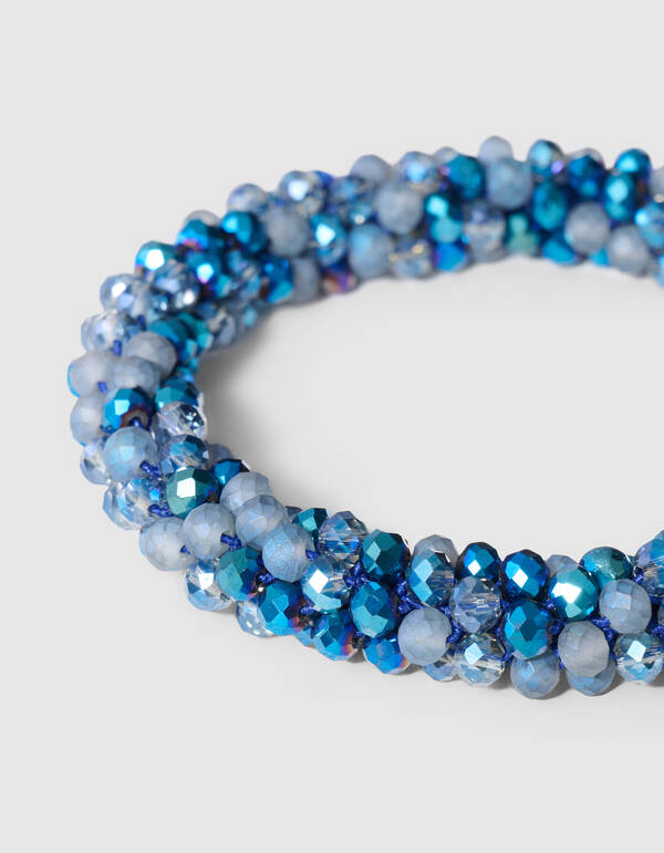 Perlen-Haarband Blau SHOEBY ACCESSOIRES